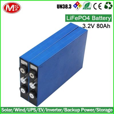 الصين خلية بطارية ليثيوم بوليمر المنشورية / Lifepo4 Ev Battery Pack 80Ah 3.2V المزود