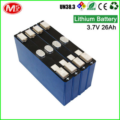 الصين LiFePO4 الليثيوم خلايا الحديد الفوسفاتية المنشورية قابلة للشحن 3.7 فولت 26Ah مصنع